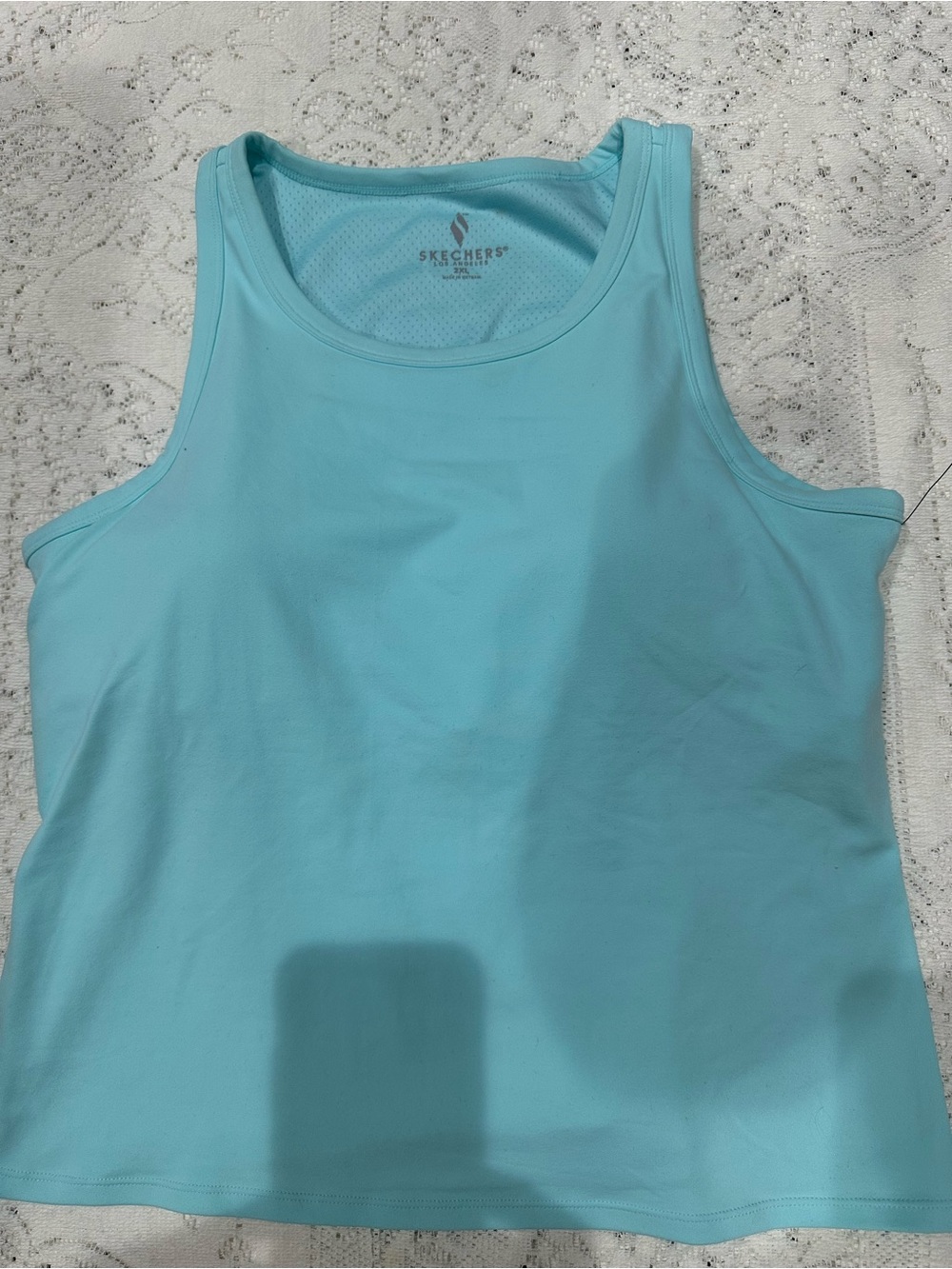 Skechers Women’s sea foam green  Scoop Neck Athletic Tank xl-2x